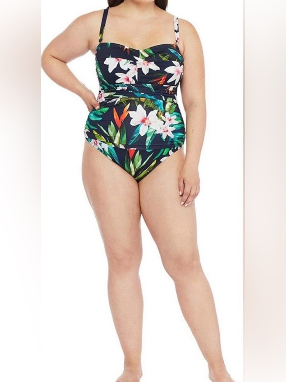 LAUREN RALPH LAUREN NWOT, 20W, One piece swimsuit.